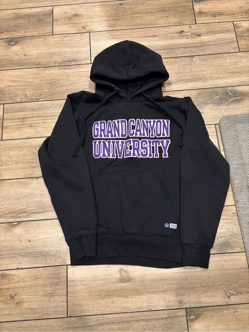 Y2K Grand Canyon University Russell Athletic Black Hoodie Sweatshirt Size S